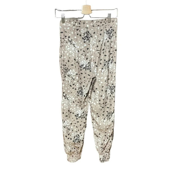 Timo‎ Weiland Taylor Track Pant Jogger Pants Tan Dotted Animal Print Size 0 - Picture 7 of 9